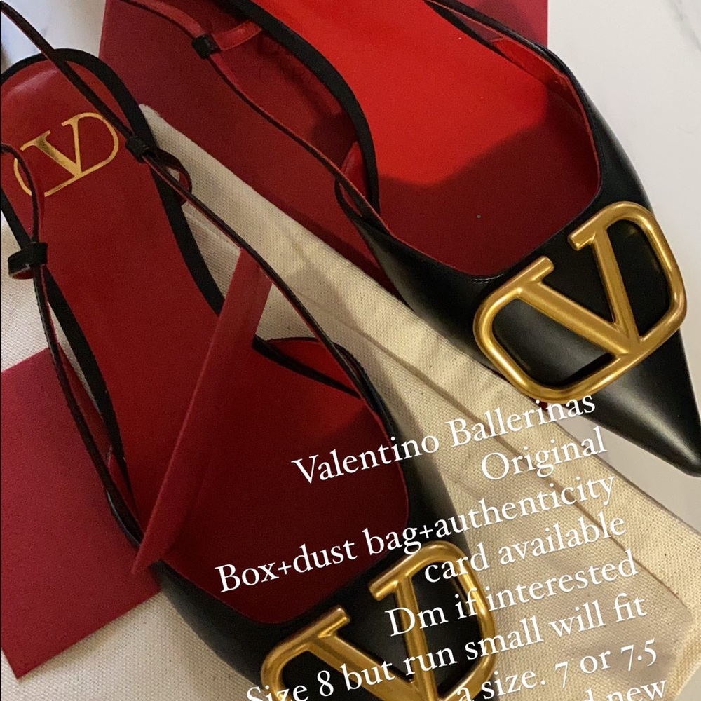 Valentino Ballerinas never worn SOLD MO LONGET a AVAILABLE